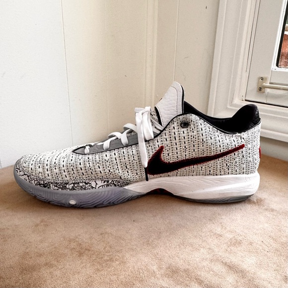 Nike LeBron 20 The Debut DJ5423-100 18 White Metallic Gold Black 2022 Zoom Air - Picture 4 of 14